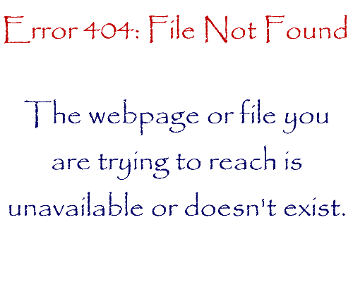 Error 404: File Not Found!